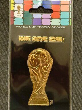 2026 FIFA WORLD CUP Trophy Official Logo STICKER Soccer FOOTBALL Futbol WE ARE